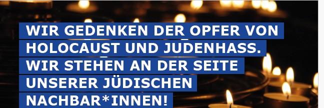 Einladung zum ökumenischen Schweigegang zum Jahrestag der Pogromnacht vor 87 Jahren