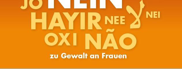 Nein zu Gewalt gegen Frauen