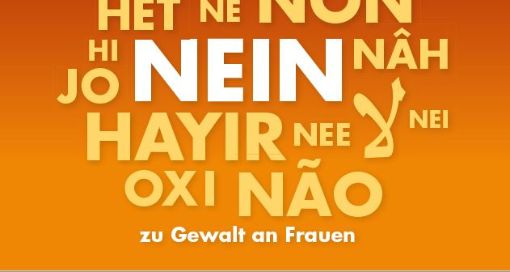 Nein zu Gewalt gegen Frauen
