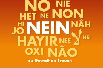 Nein zu Gewalt gegen Frauen