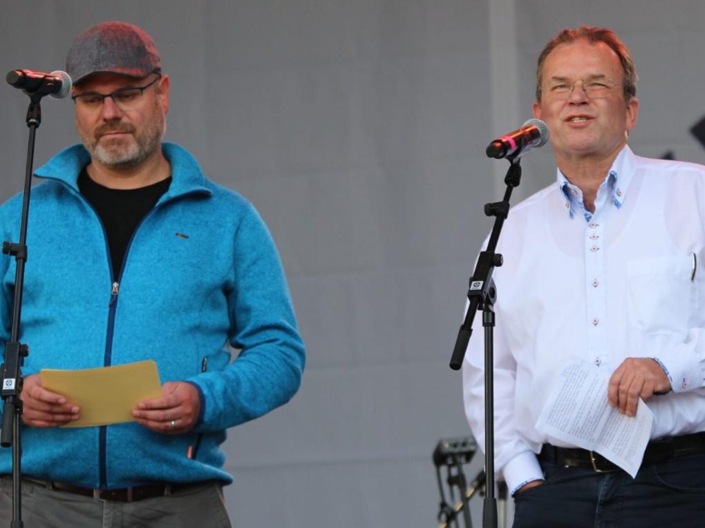 Gregor Stiels (li) und Dr. Bernhard Seiger
