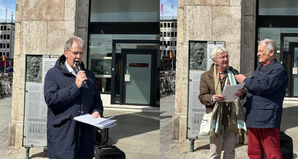 Freya von Moltke-Stele am Deichmannhaus erneuert!
