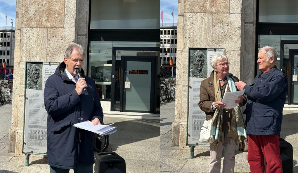 Freya von Moltke-Stele am Deichmannhaus erneuert!