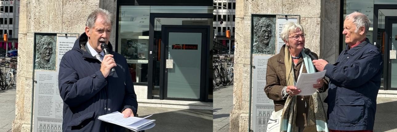 Freya von Moltke-Stele am Deichmannhaus erneuert!